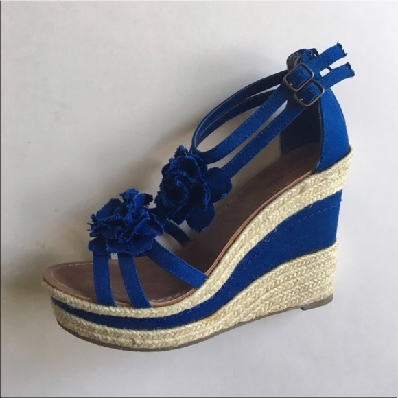 Nine West Shoes - Nine West Blue Wedges